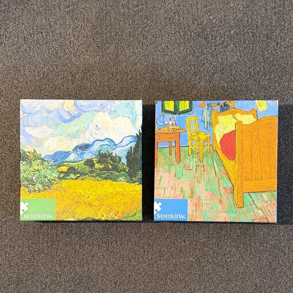 Seesaw Other - Seesaw Puzzle Vincent van Gogh Wheat Fields with Cypresses, Bedroom In Arles NWT